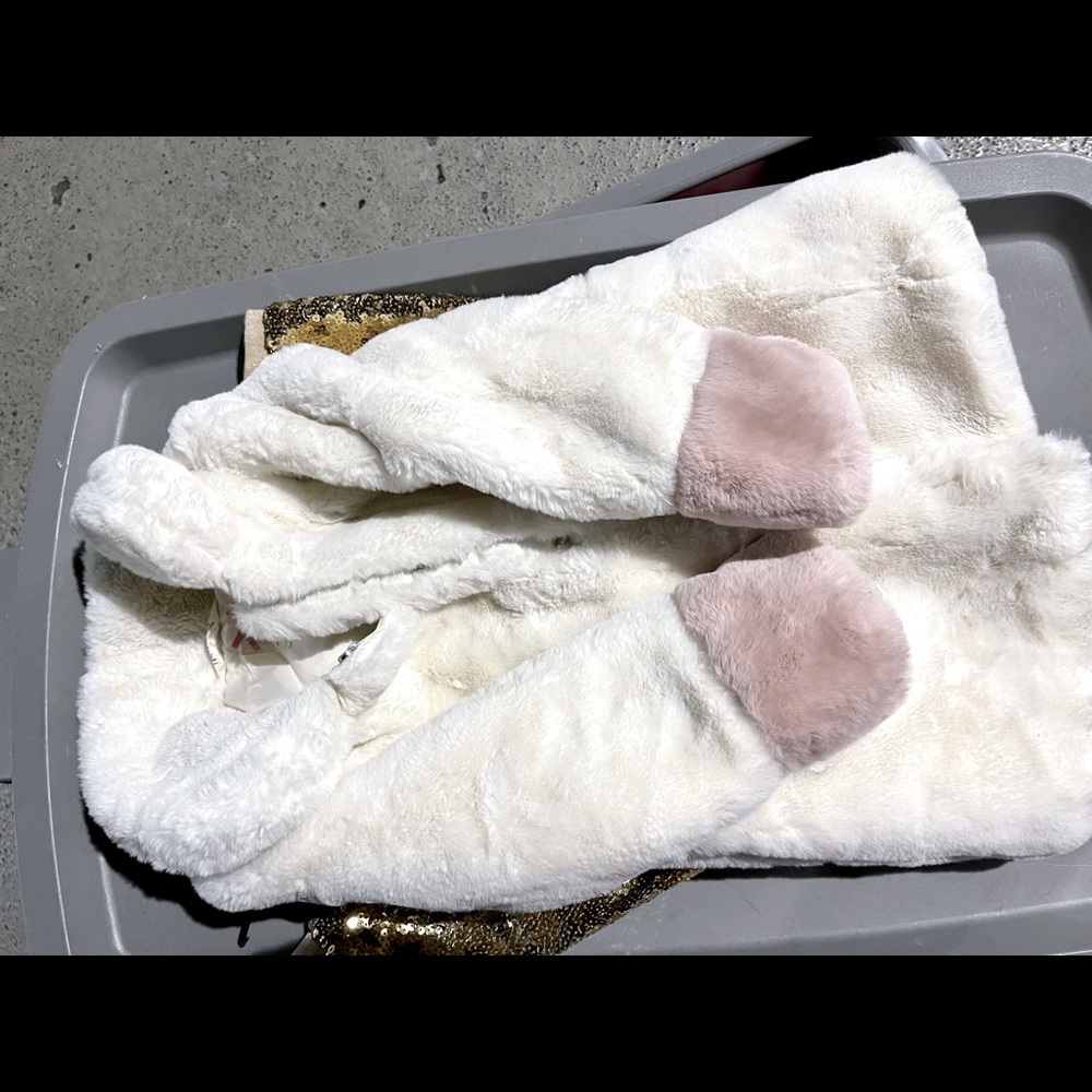 H & M rabbit faux fur